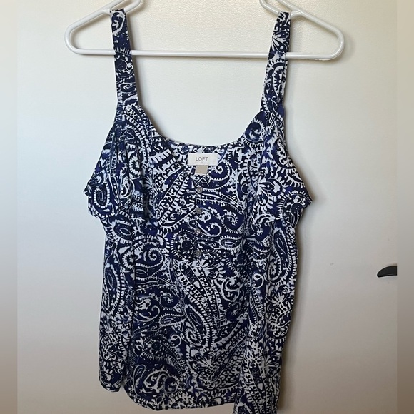 LOFT Paisley Tank Top - Picture 1 of 5